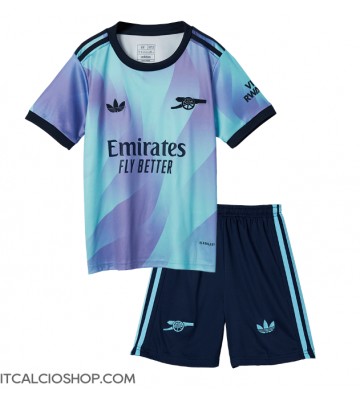 Arsenal Terza Maglia Bambino 2024-25 Manica Corta (+ Pantaloni corti)